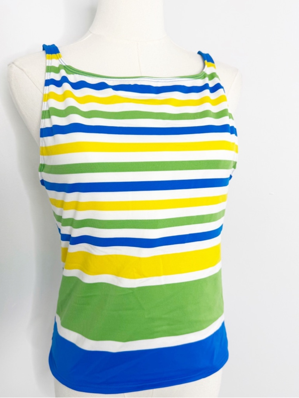 La Blanca Rod Beattie Tankini Top Size 14 Striped Underwire Swimwear